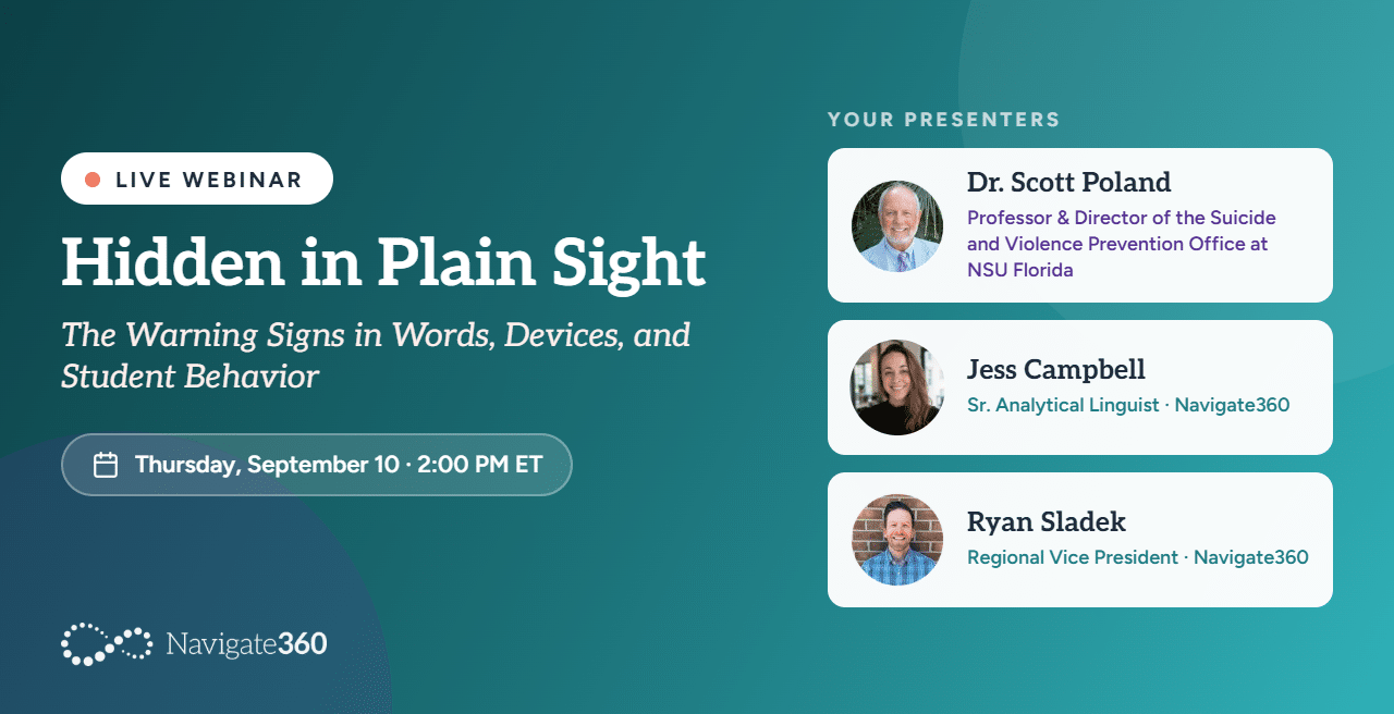 Hidden in Plain Sight: The Warning Signs in Words, Devices, and Student Behavior